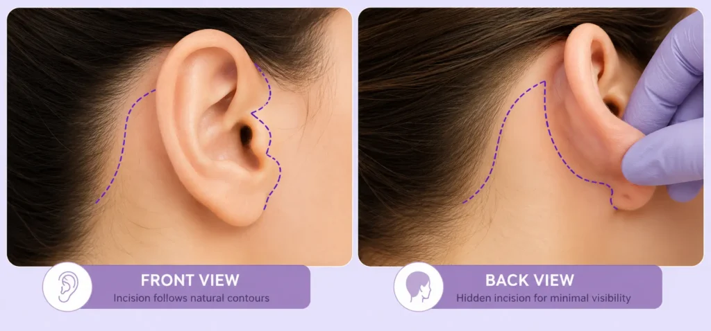 Facelift-incision-placement-locations 
