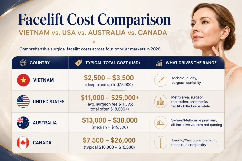 Facelift Cost in Vietnam 2026