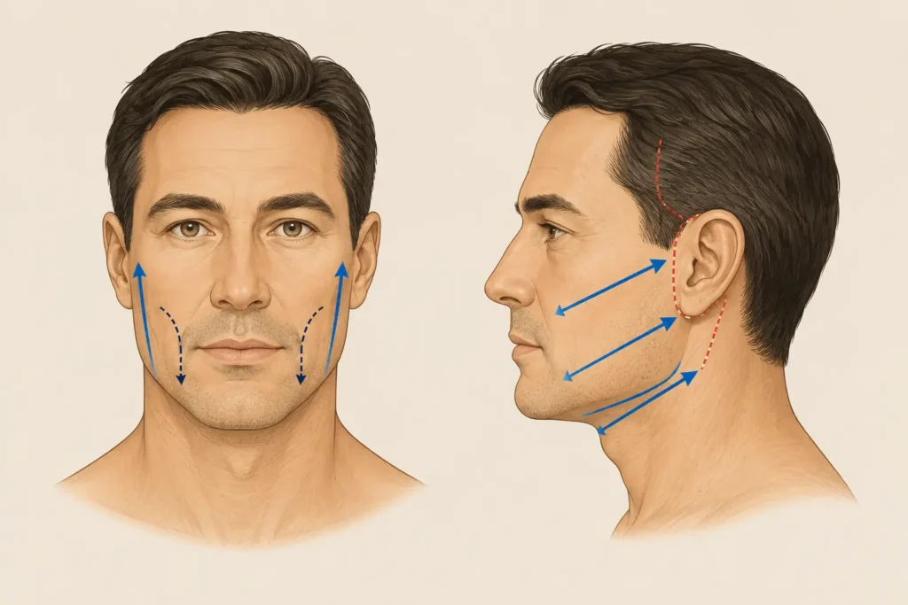 FACELIFT VECTORS FOR MEN 