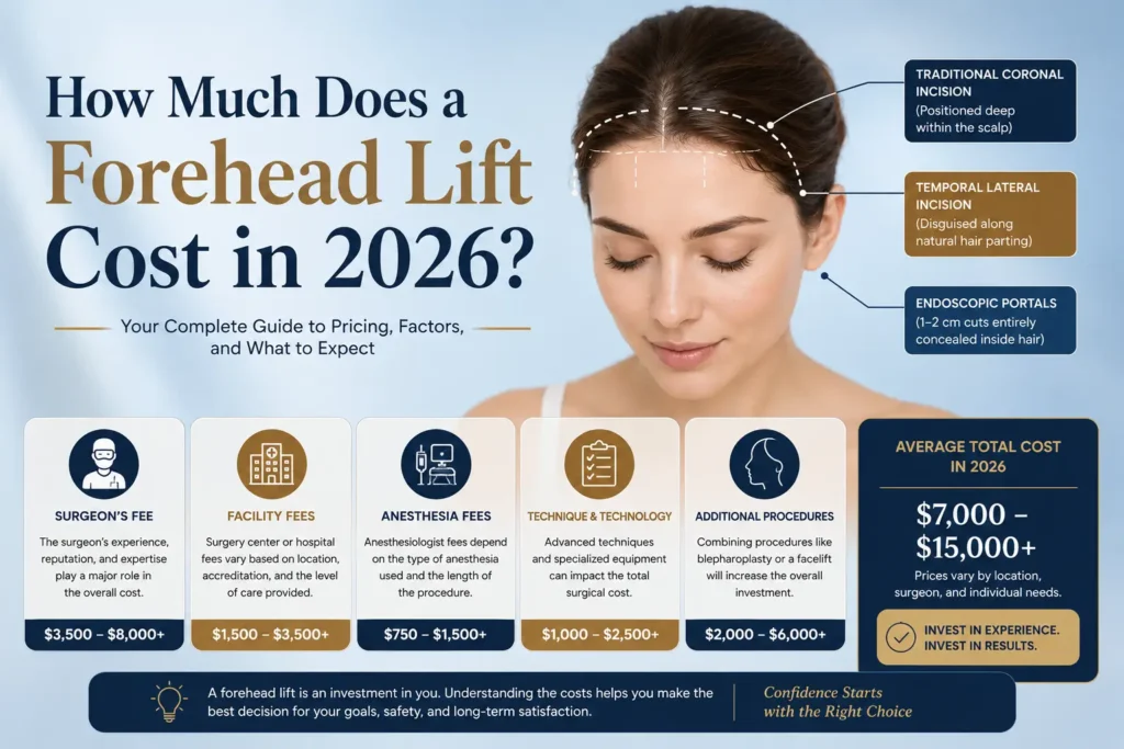 How Much Does a Forehead Lift Cost in 2026? 