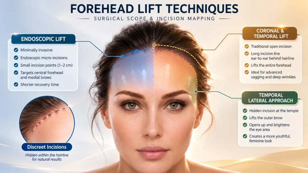 Forehead Lift Techniques Explained: Endoscopic vs Traditional