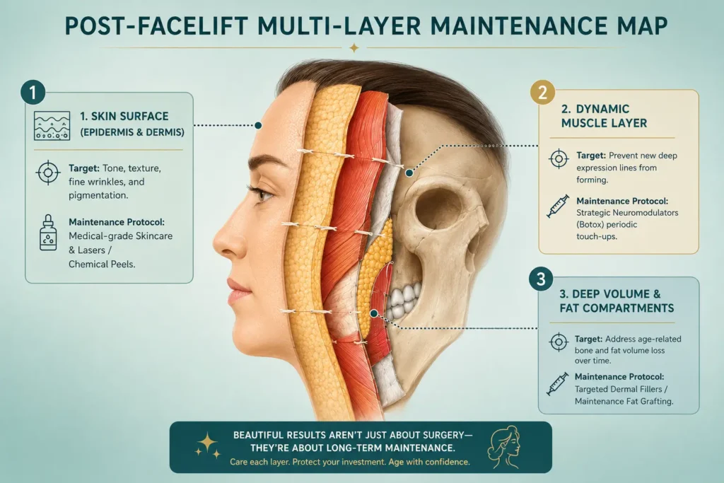 The Multi-Layer Non-Surgical Maintenance Protocol Post-Facelift 